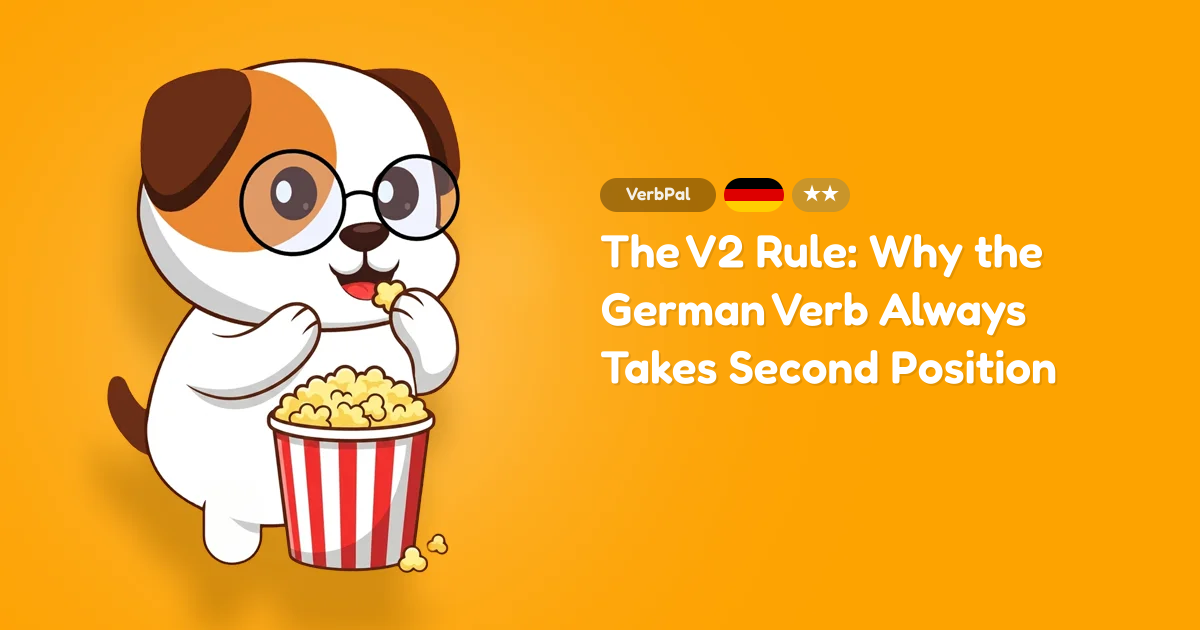The V2 Rule: Why the German Verb Always Takes Second Position